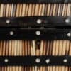 Anglo Indian Quill Box with Bone and Quills in Ebony