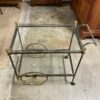 1950s Italian Brass and Steel Bar Cart - Image 8