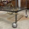 1950s Italian Brass and Steel Bar Cart - Image 17