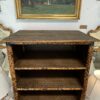 Original English Edwardian Bookcase with Embossed Lincrusta Wallpaper - Image 6