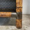 Original English Edwardian Bookcase with Embossed Lincrusta Wallpaper - Image 12