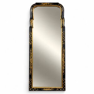 Vintage Mirror with Chinoiserie Decoration