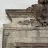 Louis XVI Mirror with Large Crest and Painted & Rubbed Finish - Image 5