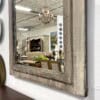 Louis XVI Mirror with Large Crest and Painted & Rubbed Finish - Image 11
