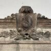 Louis XVI Mirror with Large Crest and Painted & Rubbed Finish - Image 12