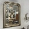 French Silver Leaf Louis Philippe Wall Mirror - Image 2