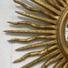 Faux Bois Style Gilt Wood Sunburst Mirror - Image 7