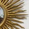 Faux Bois Style Gilt Wood Sunburst Mirror - Image 8