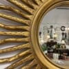 Faux Bois Style Gilt Wood Sunburst Mirror - Image 12