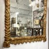 Gold Leaf Chinoiserie Mirror with Pagoda Top - Image 8